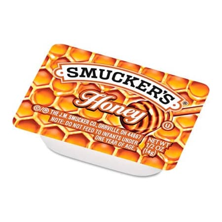 Smuckers Smucker's  Honey, Single Serving Packs, 0.5 oz., 200/Carton SMU763